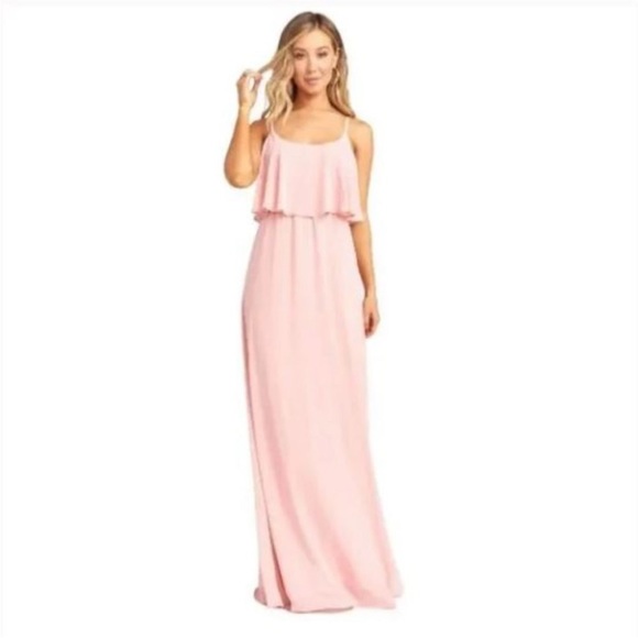 Show Me Your MuMu - Caitlin Ruffle Maxi Bridesmaid Dress
Dusty Blush Crisp
Small - Picture 4 of 8